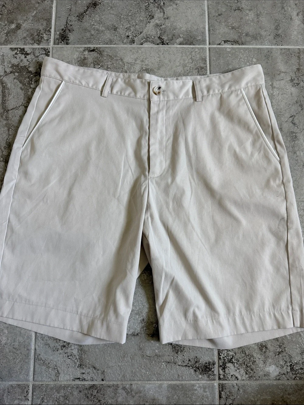 Men's Casual Chino Shorts - Cream